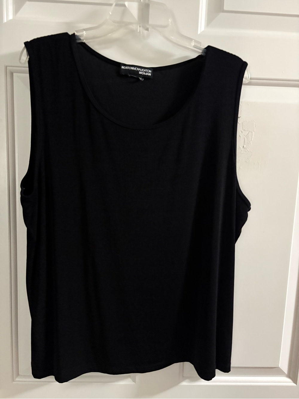 Norton McNaughton Black Scoop Neck Tank